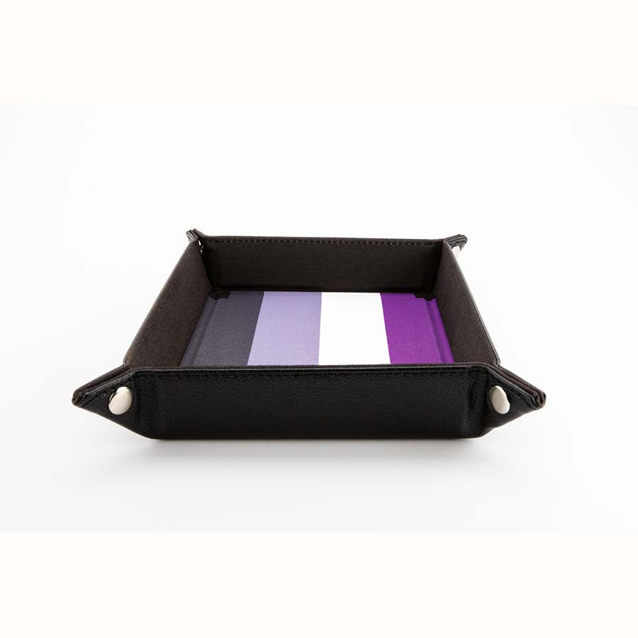 FanRoll: Pride Fold Up Velvet Dice Tray: Asexual