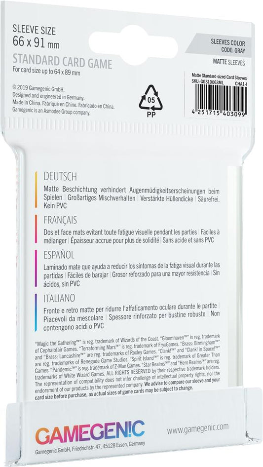 Matte Sleeves: Standard Card Game