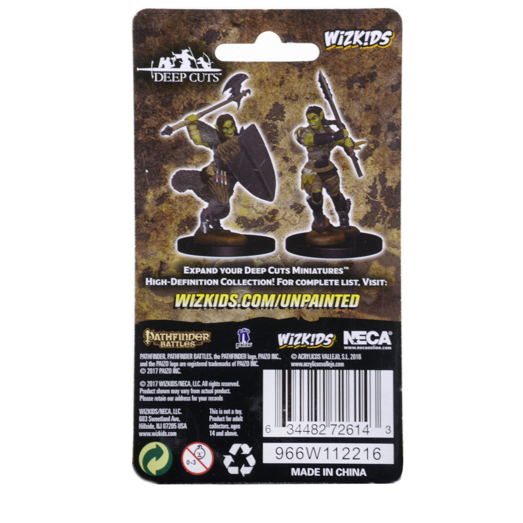 PATHFINDER: DEEP CUTS UNPAINTED MINIATURES -W1-FEMALE HALFORC BARBARIAN