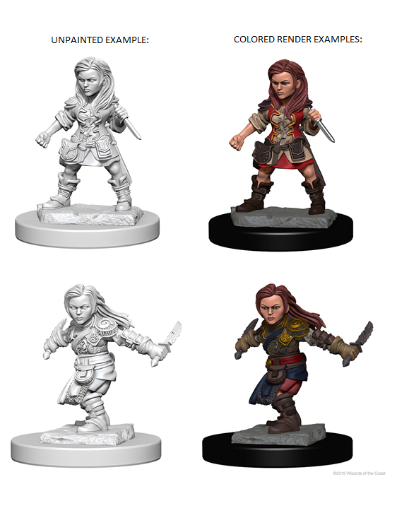 D&D: NMU - HALFLING ROGUE (UNPAINTED) MINIATURE