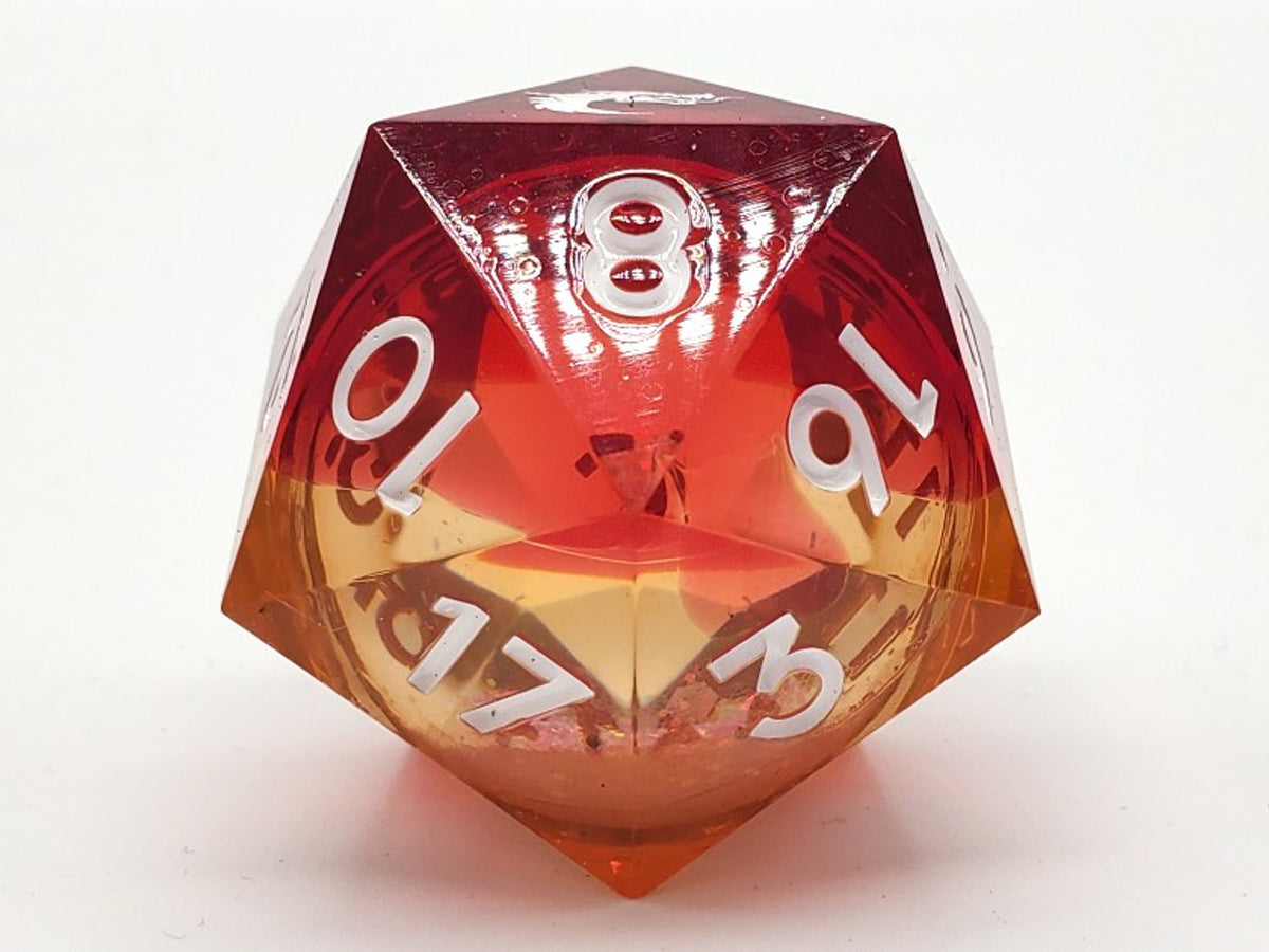 Old School Sharp Edged 35mm D20: Liquid Infused - Sunrise Fury