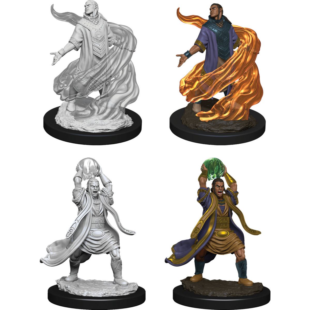 DUNGEONS AND DRAGONS: NOLZUR'S MARVELOUS UNPAINTED MINIATURES -W11-MALE ELF SORCERER