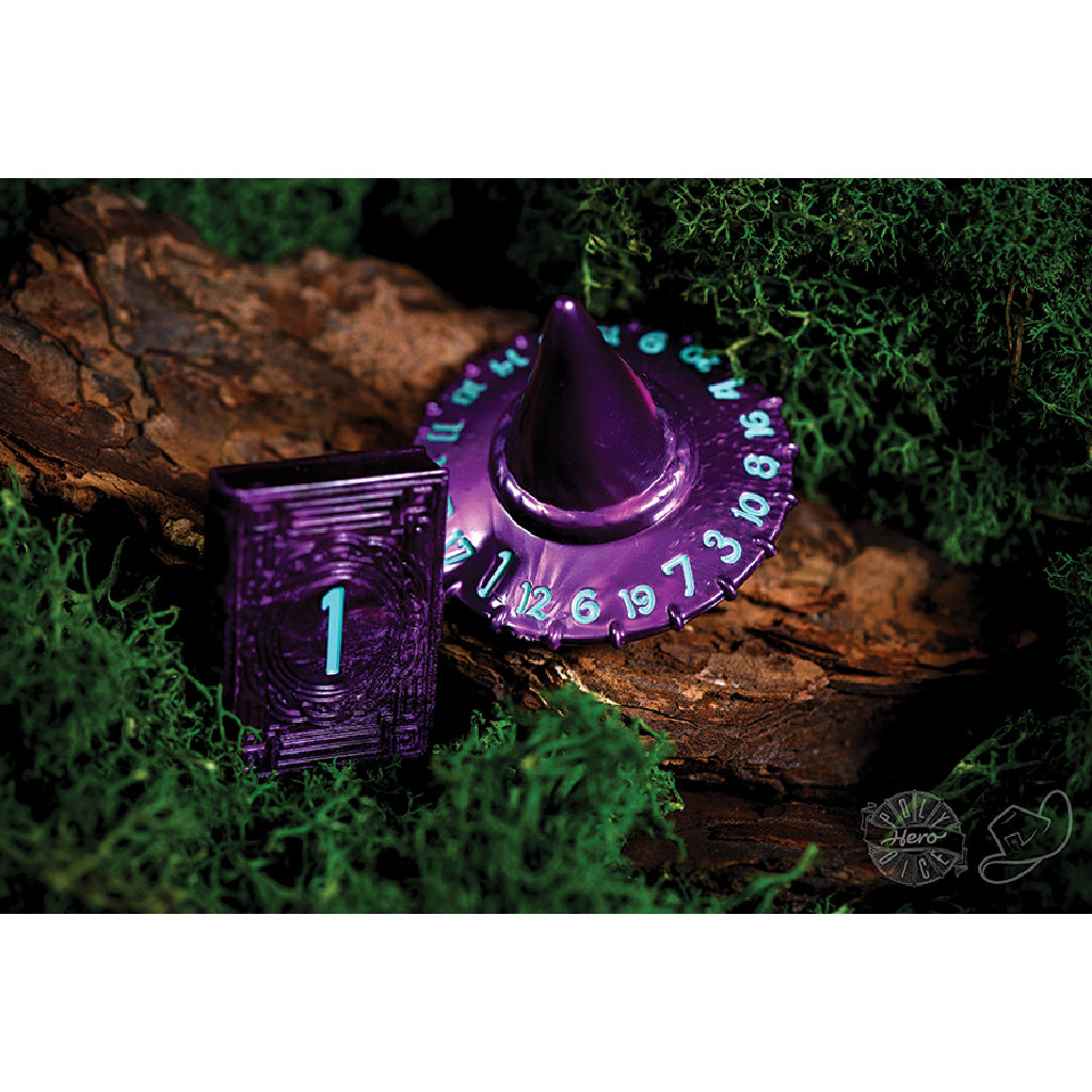 PolyHero Wizard d20 Wizard Hat and d2 Spellbook in Wizardstone