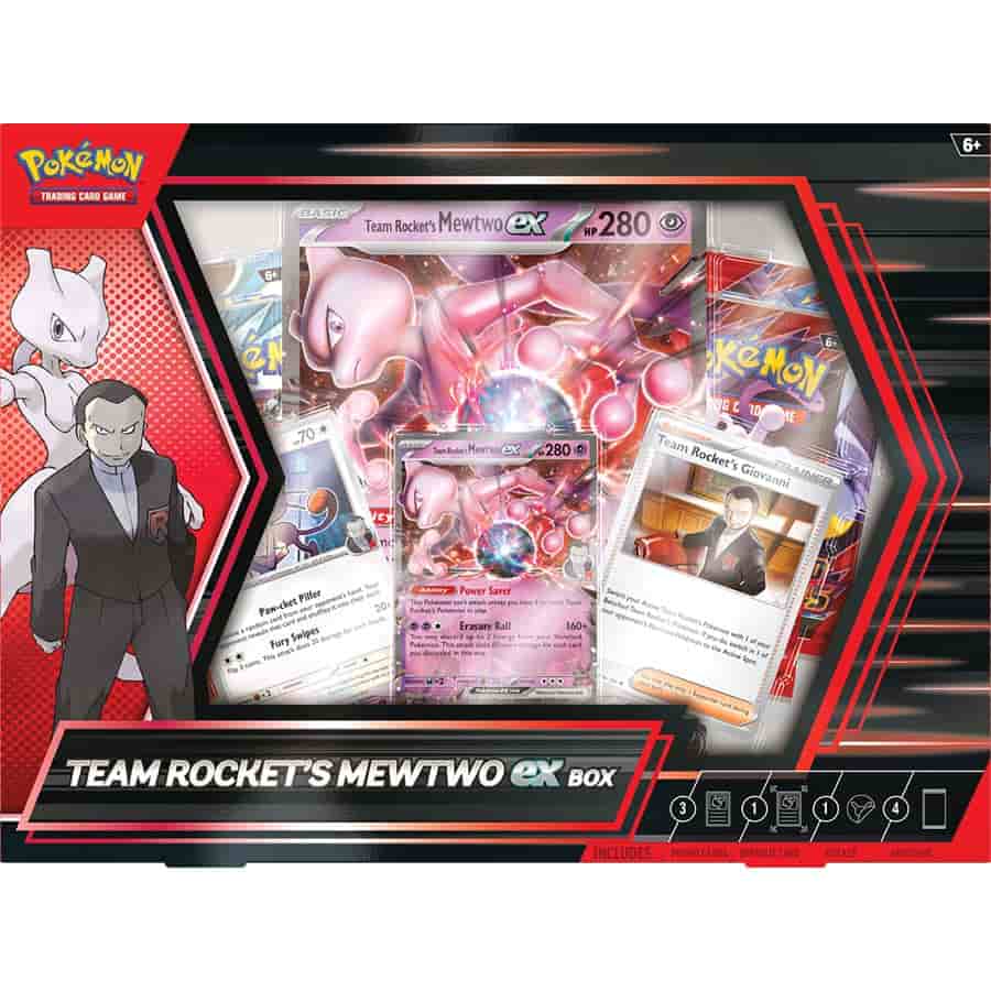 Pokemon TCG: Team Rocket's Mewtwo Ex Box