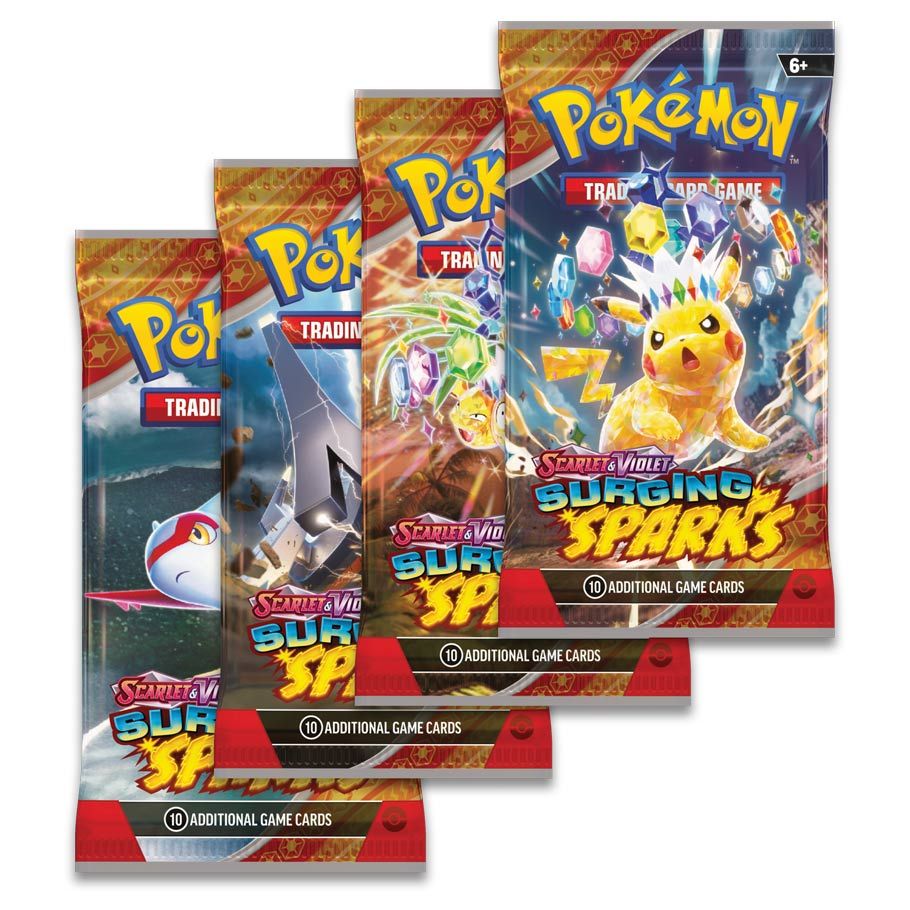 Pokmon TCG: Scarlet & Violet 8: Surging Sparks: Booster Pack The Gaming Cantina Pokmon TCG: Scarlet & Violet 8: Surging Sparks: Booster Pack The Gaming Cantina