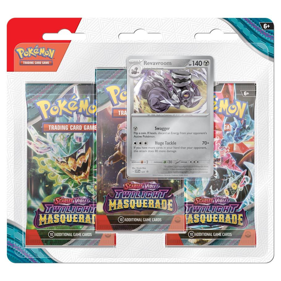 Pokemon TCG Scarlet And Violet Twilight Masquerade Three-Booster Blister