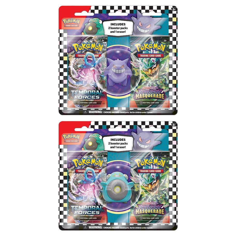 pokmon tcg 2 booster packs & gengar eraser Pokemon Back to School 2024 Blister Gengar Eraser Blister c/o @ebgamesau