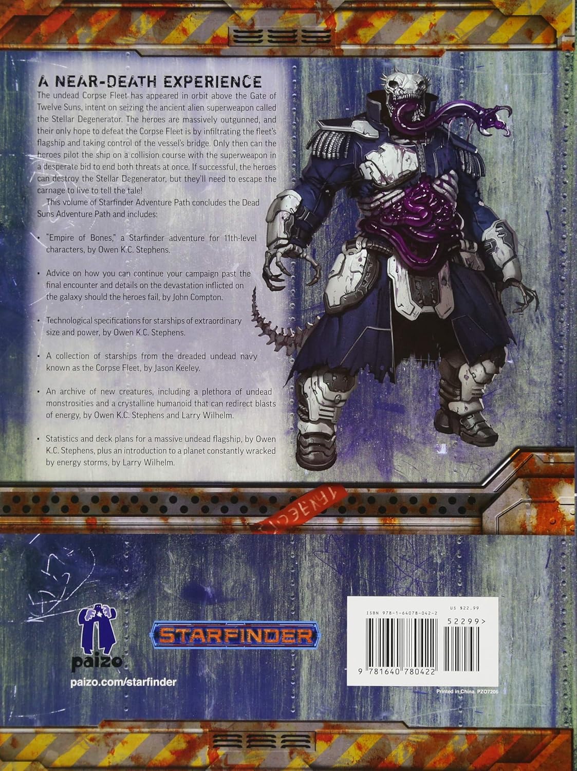 Paizo Starfinder RPG Dead Suns Adventure Path Empire of Bones (6 0f 6)