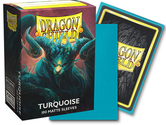 Dragon Shield Sleeves: Matte Turquoise (100 Sleeves)
