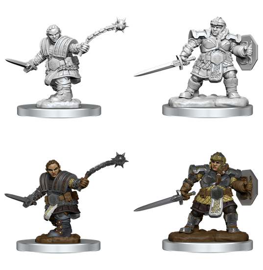 DUNGEONS AND DRAGONS NOLZUR'S MARVELOUS MINIATURES: W16 FEMALE DWARF FIGHTER