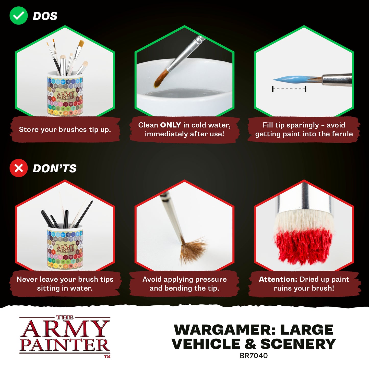 Wargamer Brush - Large Vehicle & Scenery