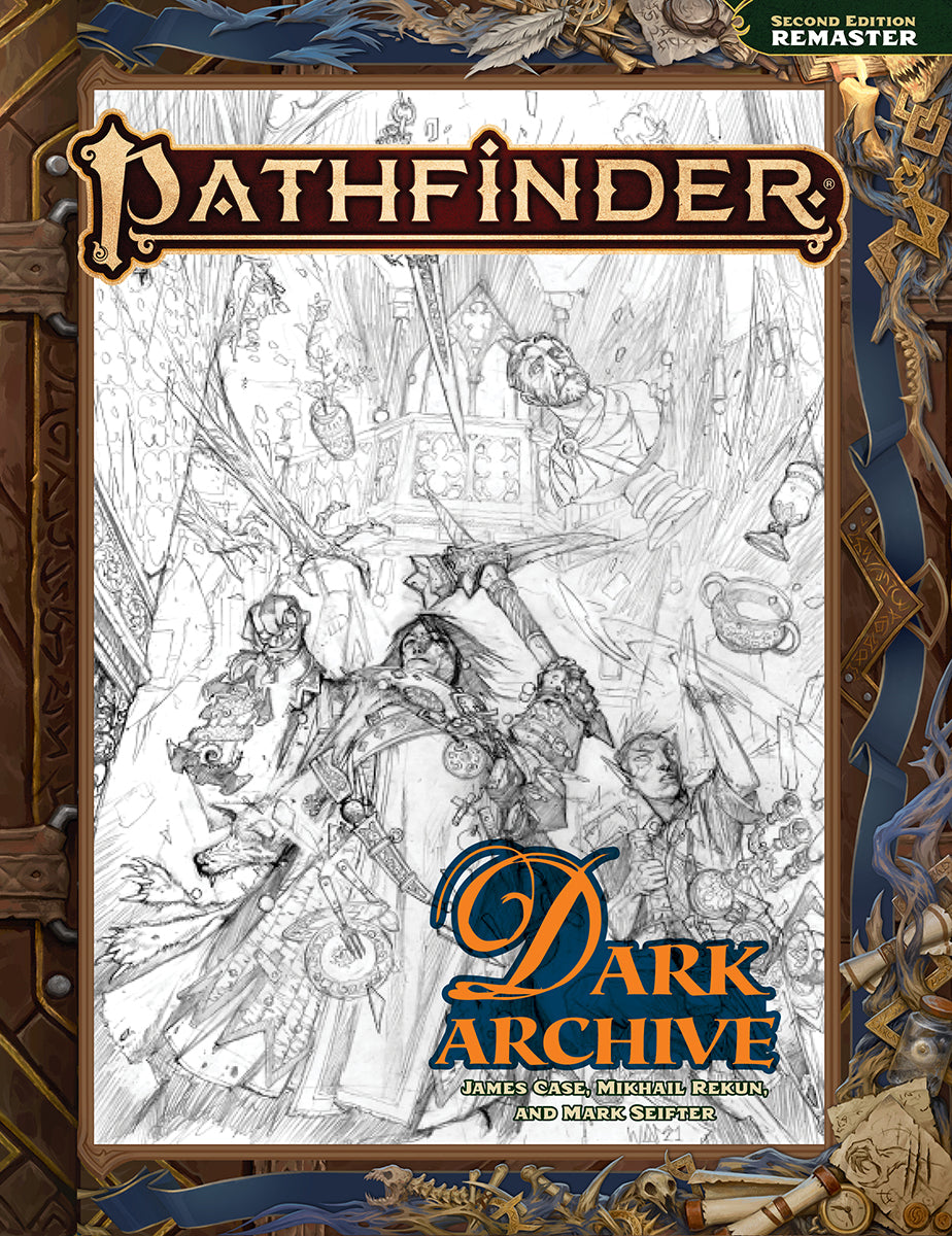 Pathfinder Dark Archive Remastered Sketch Cover