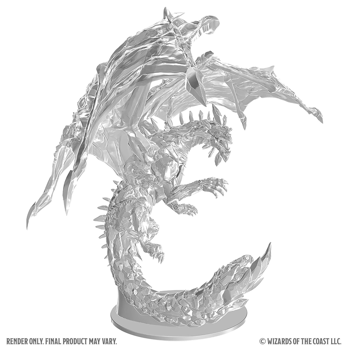 DnD Nolzur's Adult Amethyst Dragon Unpainted Boxed Miniature