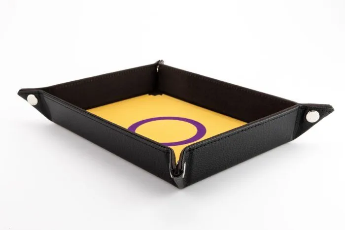 FanRoll: Pride Fold Up Velvet Dice Tray: Intersex