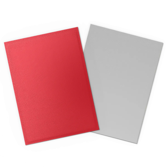 Dragon Sleeves: Dual Matte: Crimson and Silver (Box of 100)