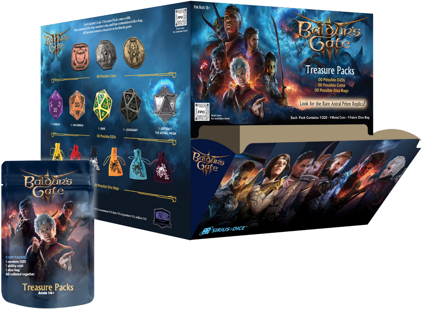 DND Baldur's Gate 3 Treasure Packs
