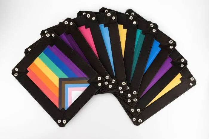 FanRoll: Pride Fold Up Velvet Dice Tray: Transgender