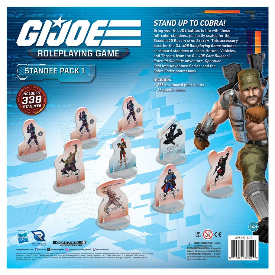 G.I. JOE Roleplaying Game: Game Standee Pack #1