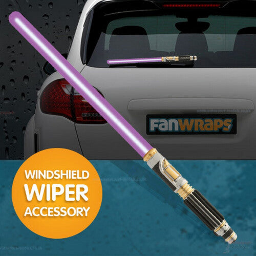 Star Wars Mace Windu Lightsaber Rear Wiper Blade Accessory by FanWraps