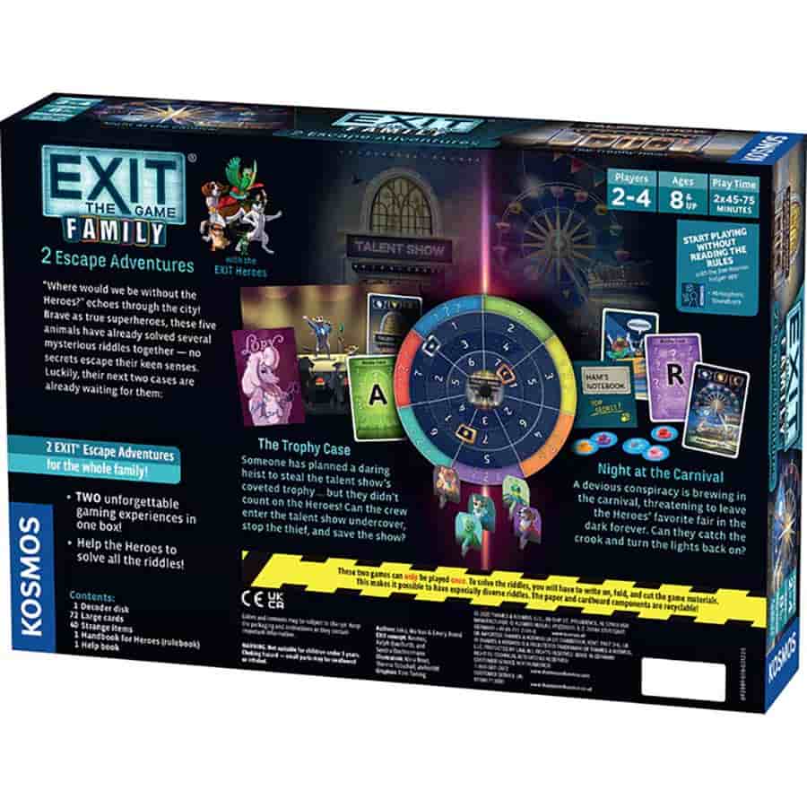 Exit: The Game: Family Two Escape Adventures: The Trophy Case and Night at the Carnival (Volume 2)