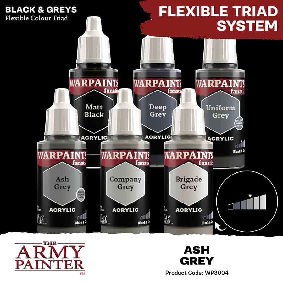 The Army Painter: Warpaints Fanatic: Ash Grey (18ml)
