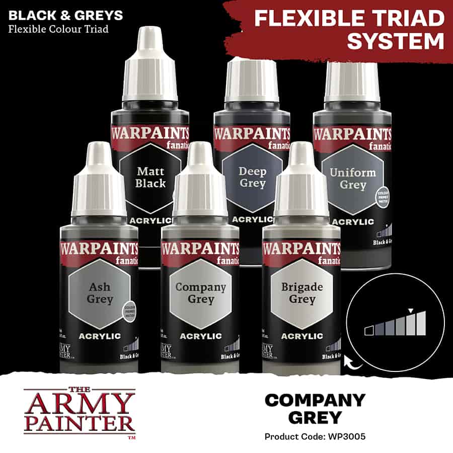 The Army Painter: Warpaints Fanatic: Company Grey (18ml)