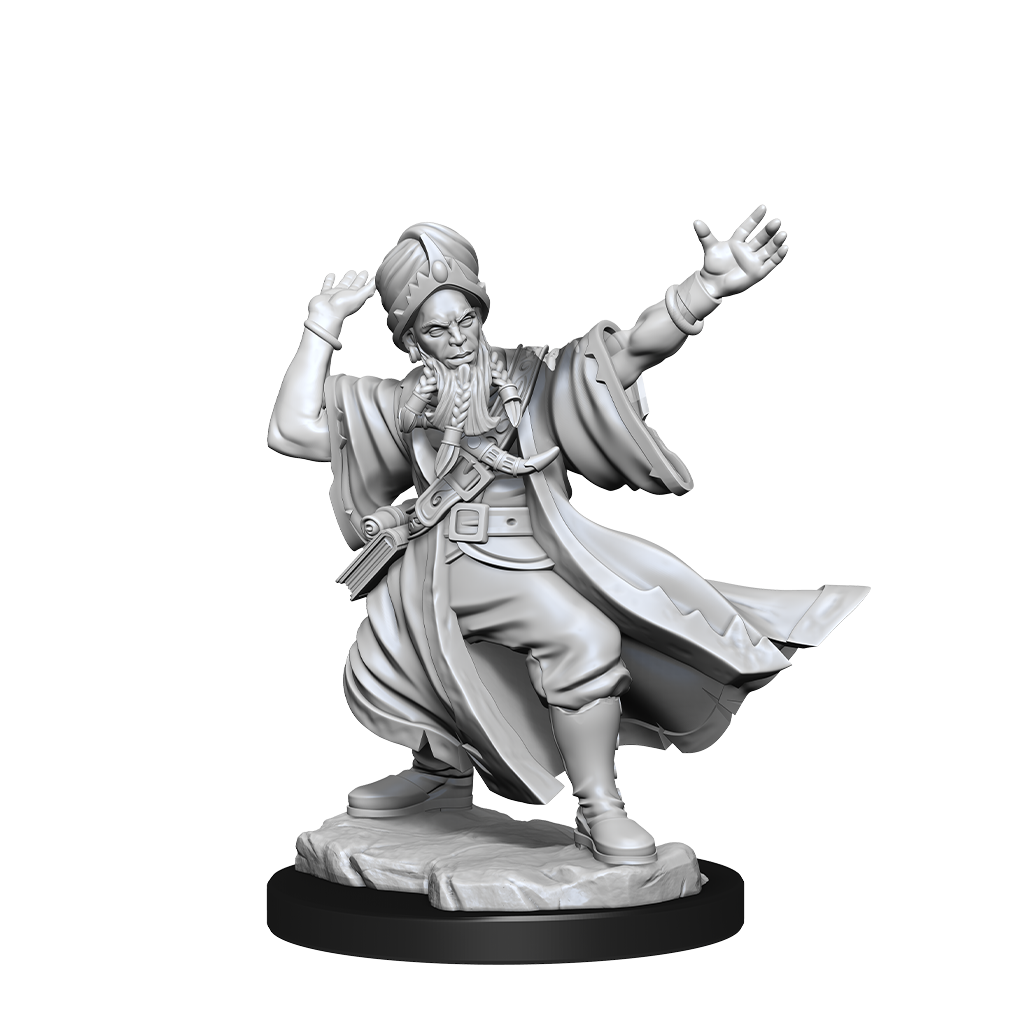 D&D Frameworks: Human Wizard Male - Unpainted and Unassembled