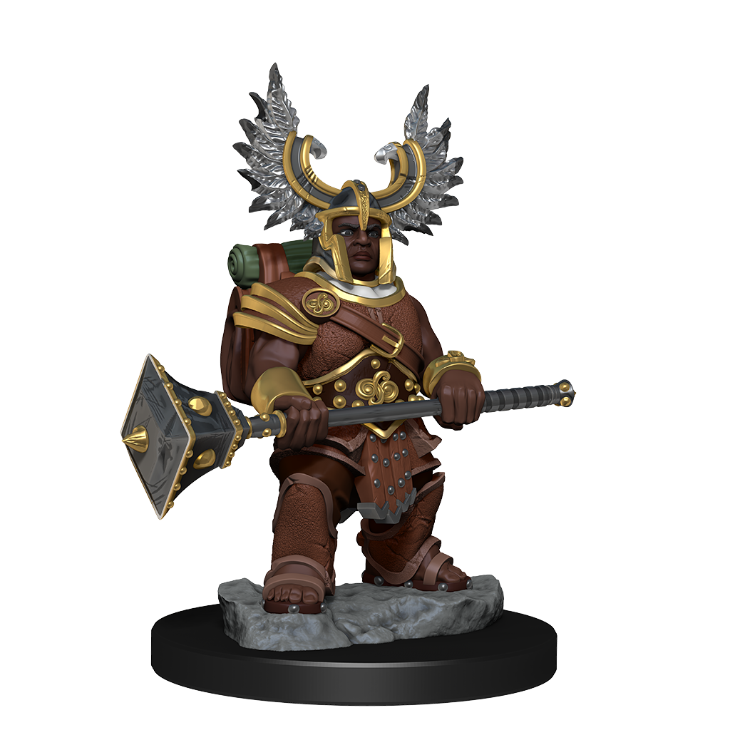 D&D: Frameworks: Female Dwarf Barbarian - Miniature