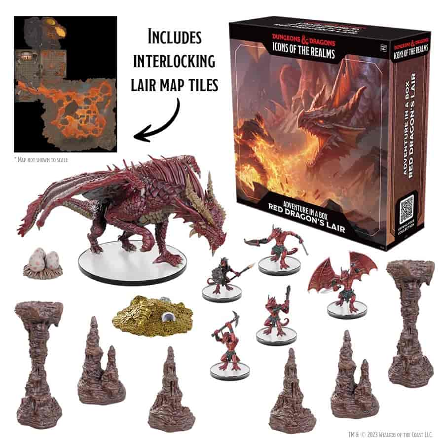 DUNGEONS AND DRAGONS MINIATURES: ICONS OF THE REALMS: ADVENTURE IN A BOX: RED DRAGON'S LAIR