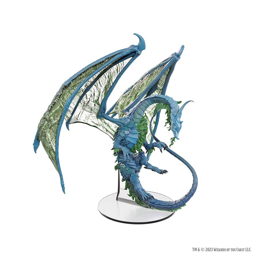 DUNGEONS AND DRAGONS MINIATURES: ICONS OF THE REALMS: ADULT MOONSTONE DRAGON PREMIUM FIGURE