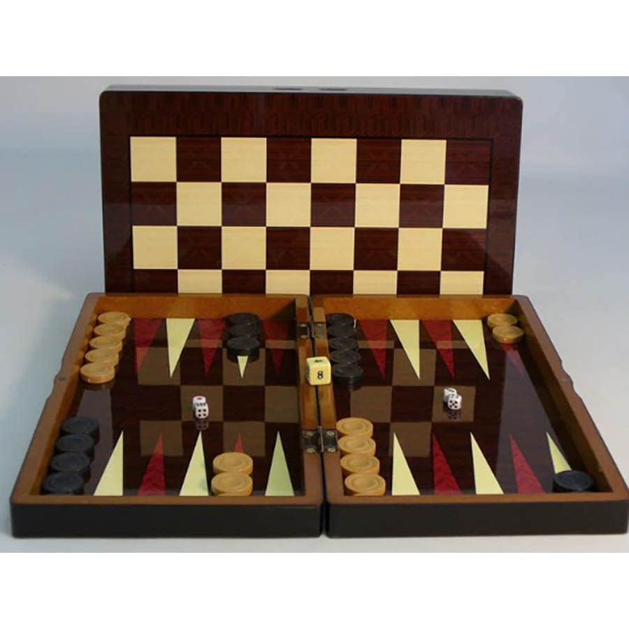 Backgammon Decopauge W/Chess