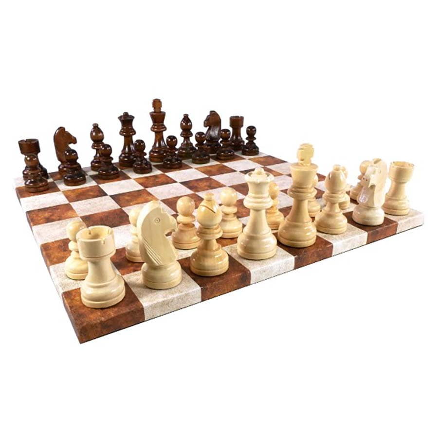 Chessboard Cara/Cream Leatherette
