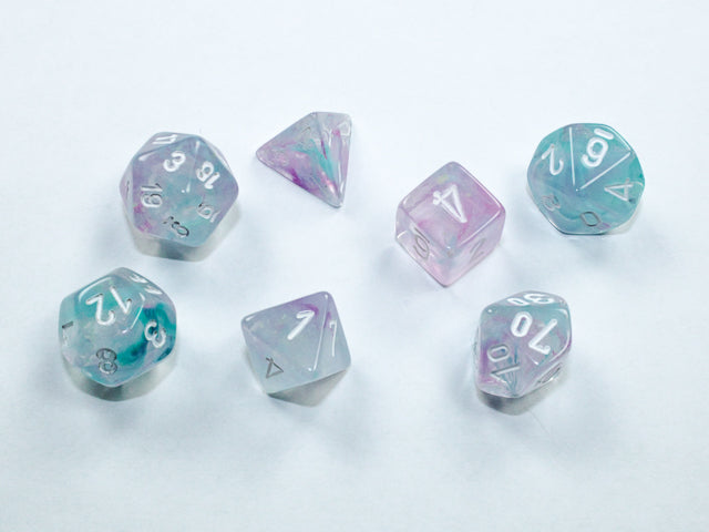 7-set Cube Mini Nebula Wisteria with White