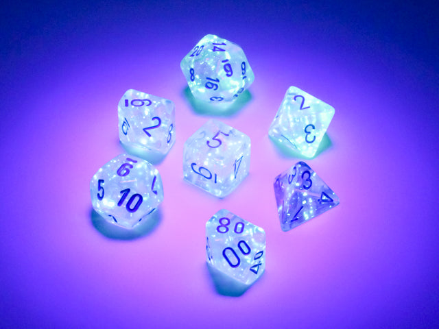 Borealis Mini-hedral Icicle/light blue Luminary 7-Die