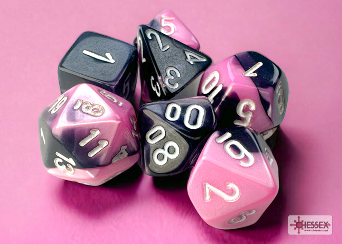 7-Set Mini Gemini Black Pink with White