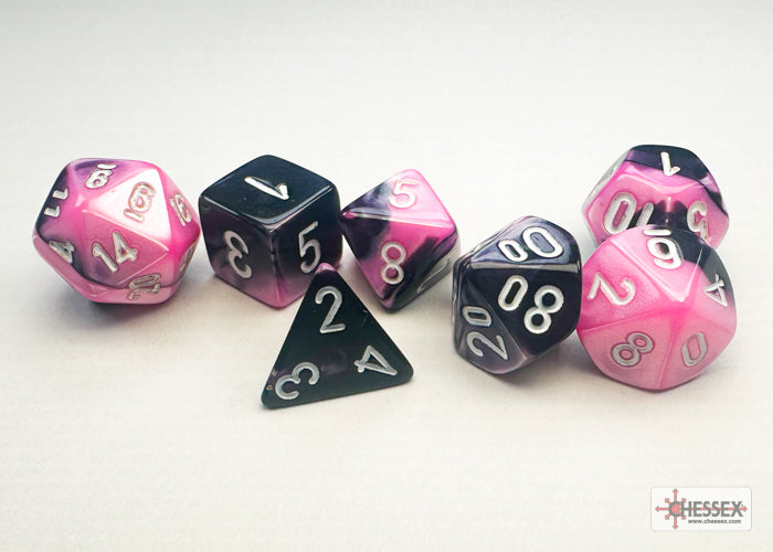 7-Set Mini Gemini Black Pink with White