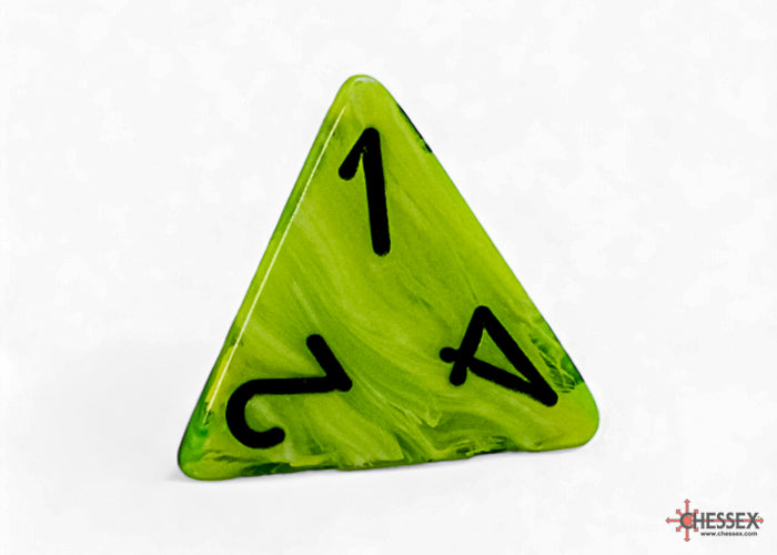 Vortex Mega-hedral Bright Green/black 7-Die Set
