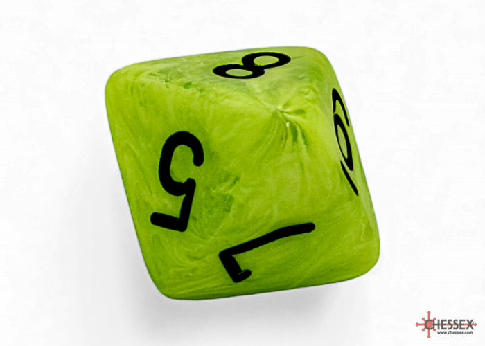 Vortex Mega-hedral Bright Green/black 7-Die Set
