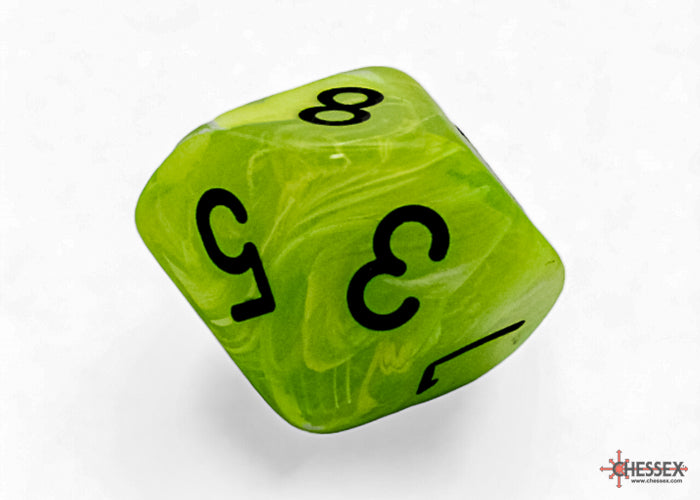 Vortex Mega-hedral Bright Green/black 7-Die Set