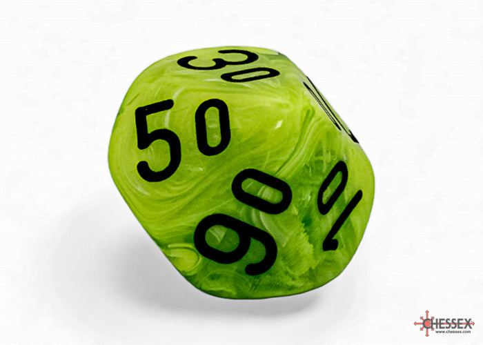 Vortex Mega-hedral Bright Green/black 7-Die Set