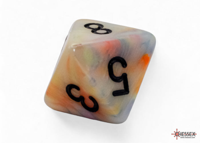 Festive Mega-hedral Circus/black 7-Die set