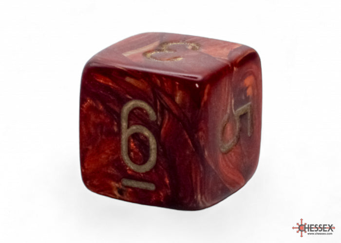 Scarab Mega-hedral Scarlet/gold 7-Die Set
