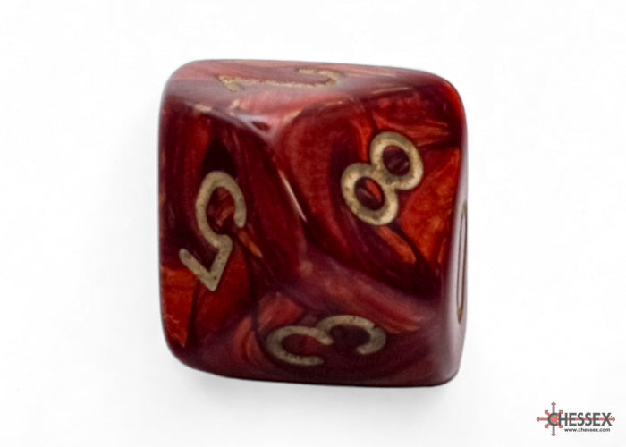 Scarab Mega-hedral Scarlet/gold 7-Die Set