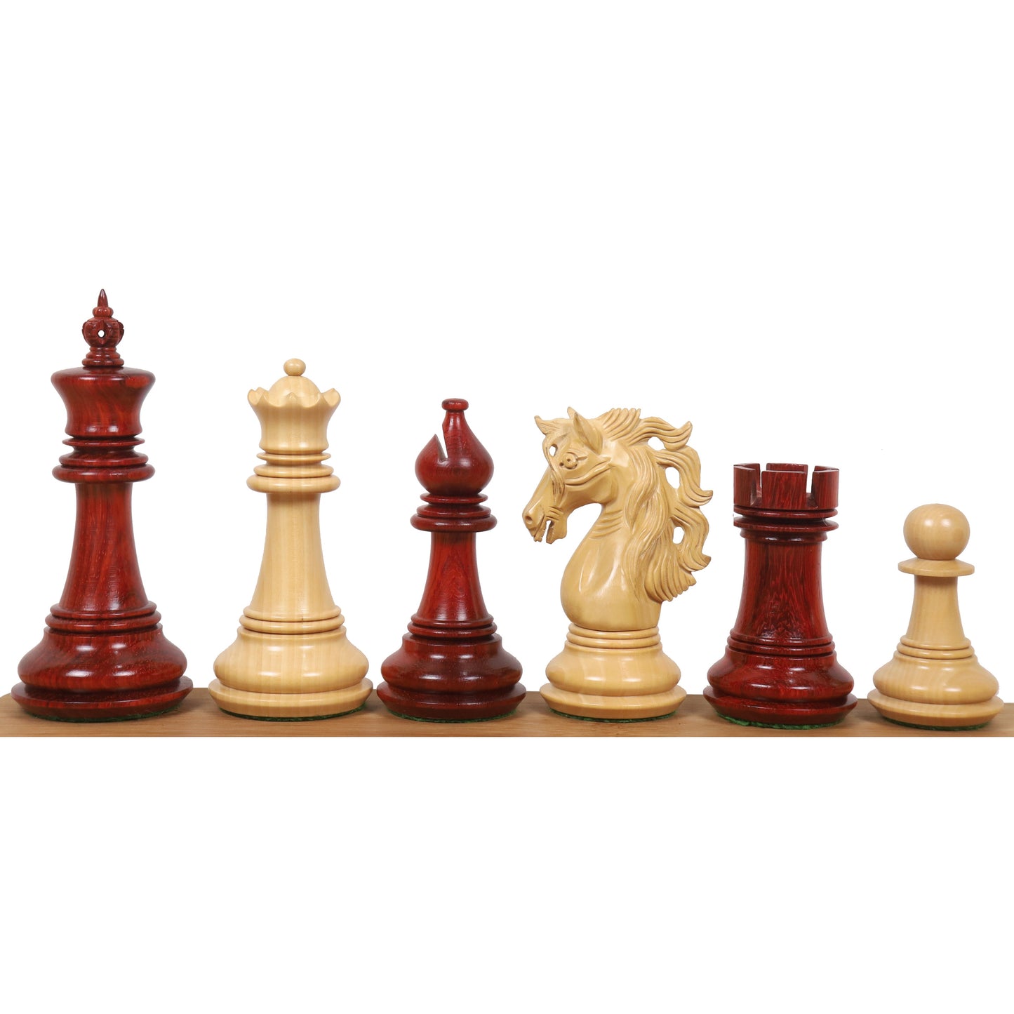 Combo of 4.6" Spartacus Luxury Staunton Chess Set - Pieces in Bud Rosewood with Board and Storage Box