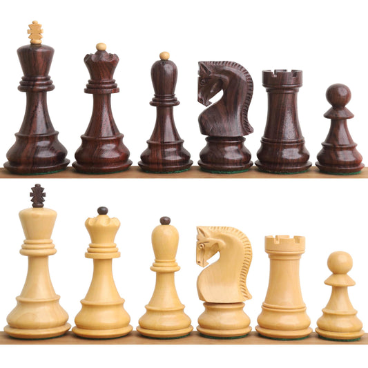 Slightly Imperfect Russian Zagreb 59' Chess Set - Chess Pieces Only - Double Weighted Rose Wood