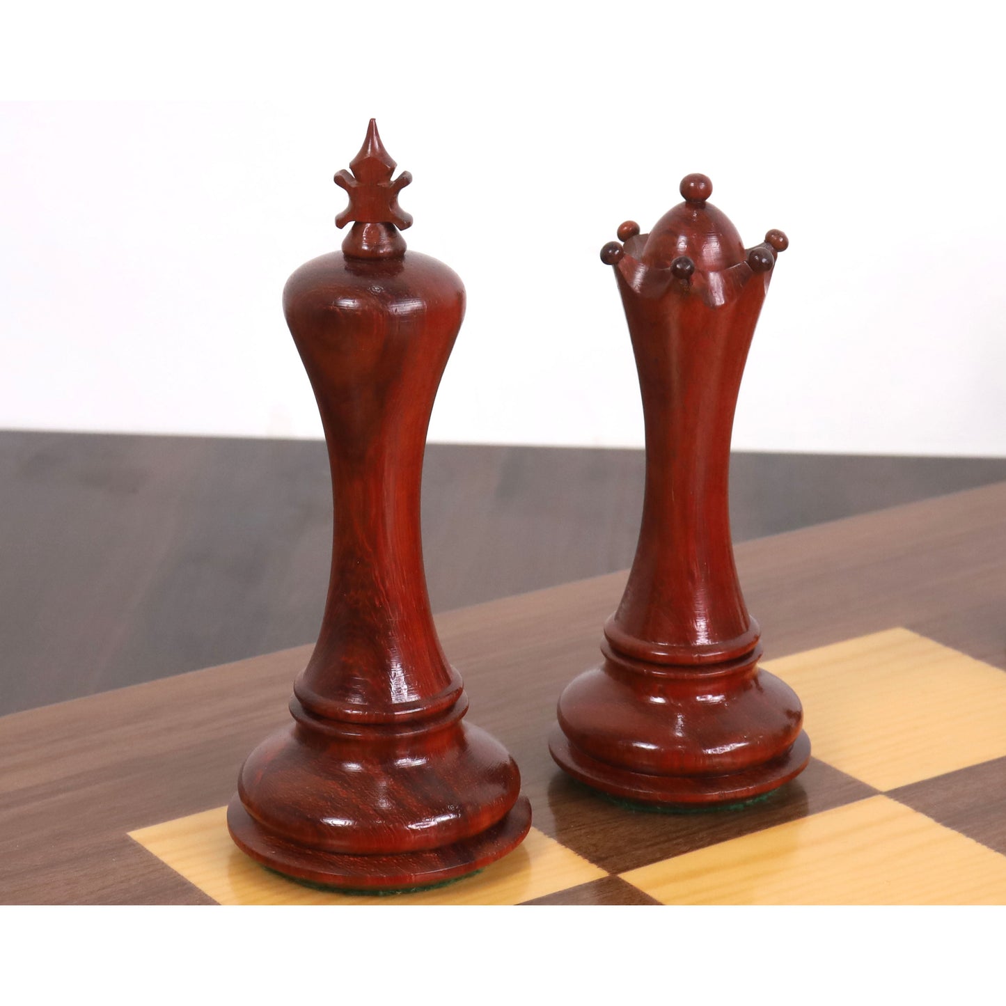 4.6" Avant Garde Luxury Staunton Chess Set- Chess Pieces Only - Triple Weighted - Bud Rosewood & Boxwood
