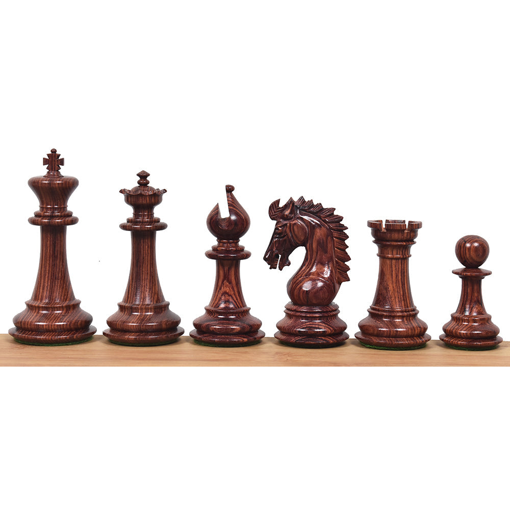 3.7" Emperor Series Staunton Chess set- Chess Pieces Only- Double Weighted Rose Wood