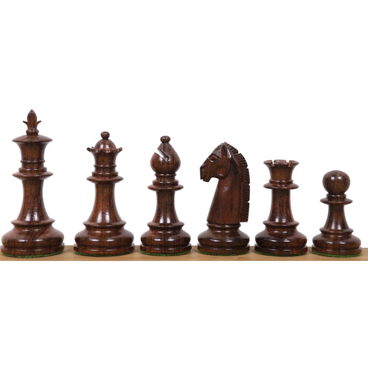 3.5" Persian Knight Staunton Chess Set- Chess Pieces Only - Weighted Rosewood