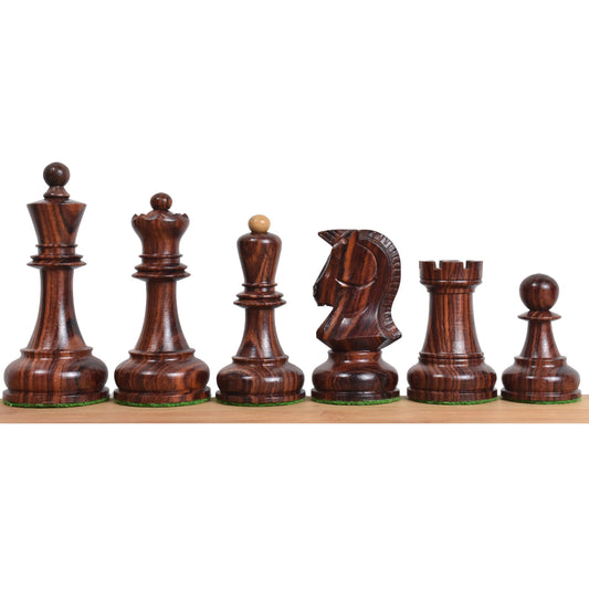 1970s' Dubrovnik Chess Set- Chess Pieces Only- Triple Weighted Rosewood - 3.8" King