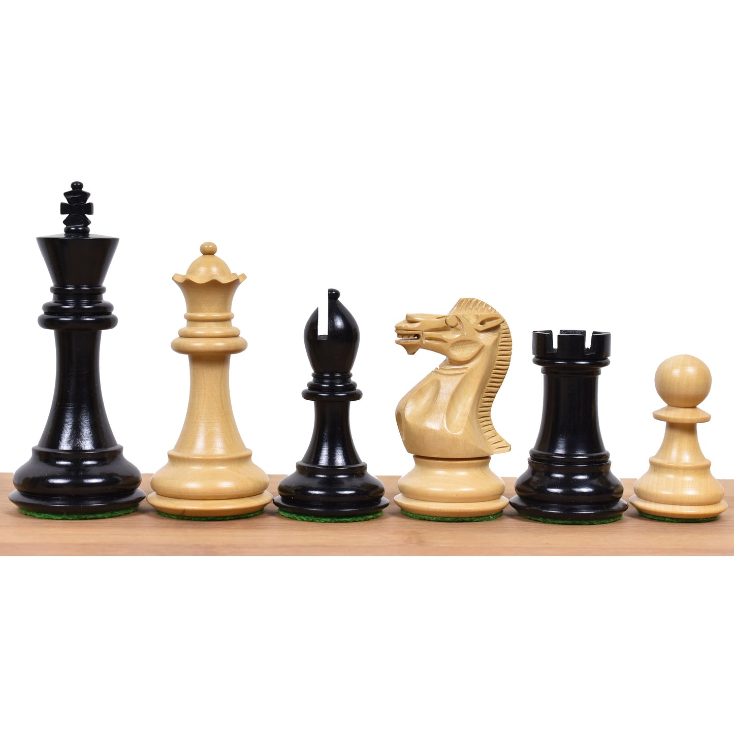 Combo of 3.9" Professional Staunton Chess Set - Pieces in Ebony Wood With Board and Box